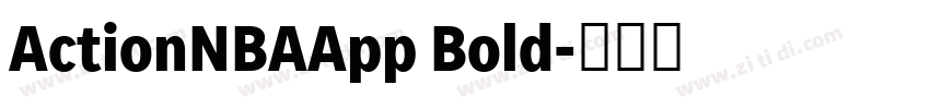 ActionNBAApp Bold字体转换